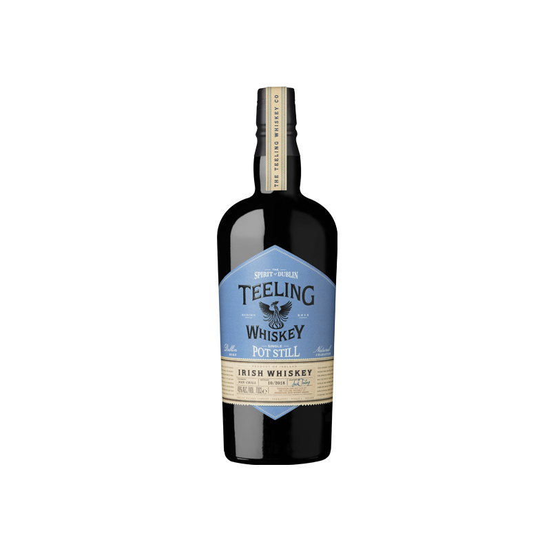 Photographie d'une bouteille de Whisky teeling Pot Still 70 cl