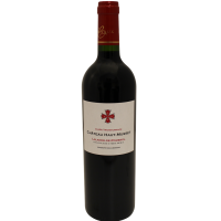 Photographie d'une bouteille de vin rouge chateau haut musset lalande de pomerol aoc rouge 2023 75 cl