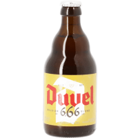 Photographie d'une bouteille de bière duvel 6.66 33cl
