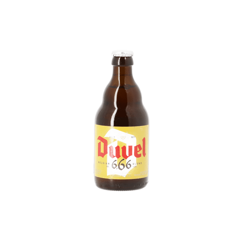 Photographie d'une bouteille de bière duvel 6.66 33cl