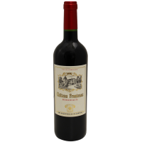 Photographie d'une bouteille de vin rouge chateau frontenac aop rouge 2021 75 cl