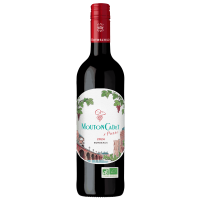 Photographie d'une bouteille de vin rouge Mouton Cadet Cuvée Pierre Bio Bordeaux AOC 2024 75 cl