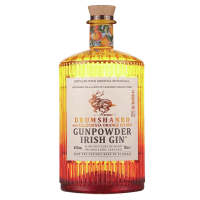 Photographie d'une bouteille de Gin Drumshanbo Gunpowder California Orange Citrus 70 cl