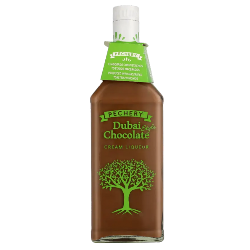 Photographie d'une bouteille de Liqueur Dubaï Chocolate Cream 70 cl