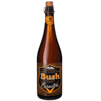 Photographie d'une bouteille de bière Bush Ambrée Caractère 75cl