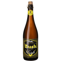 Photographie d'une bouteille de bière Bush Blonde Triple 75cl