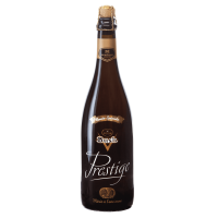 Photographie d'une bouteille de bière Bush Prestige 75 cl