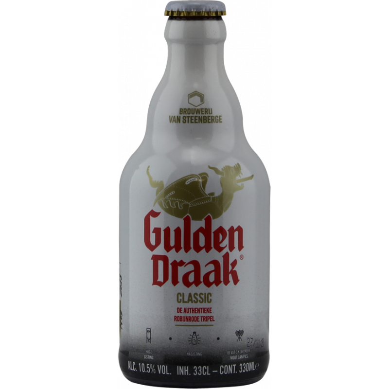 Photographie d'une bouteille de bière Gulden Draak 33cl