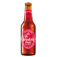 Photographie d'une bouteille de bière La Goudale Rubis 25cl