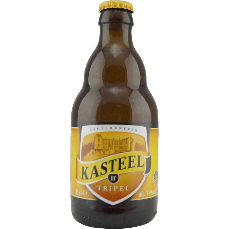 Photographie d'une bouteille de bière Kasteel Tripel 33cl