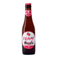 Photographie d'une bouteille de bière Fram Bush 33cl