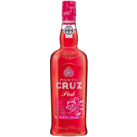 Photographie d'une bouteille de porto cruz pink