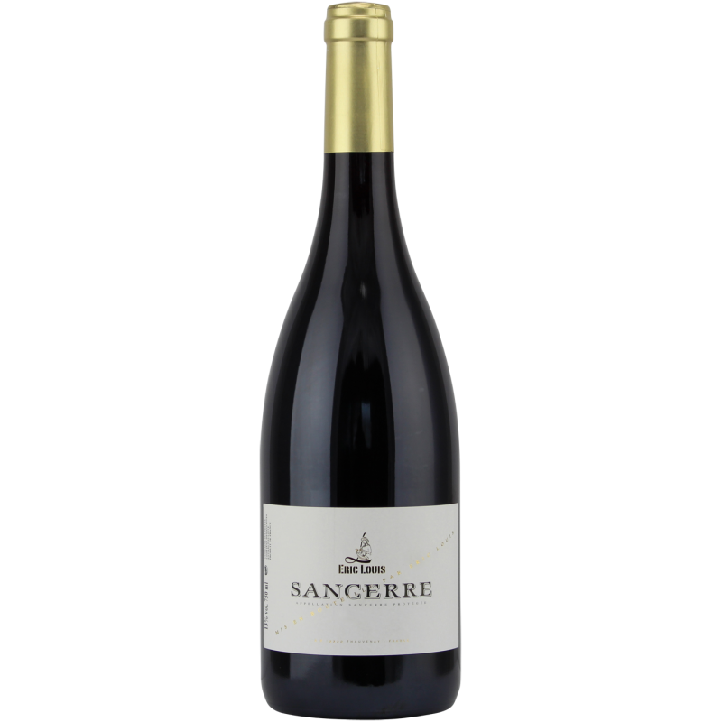 Photographie d'une bouteille de vin rouge eric louis sancerre