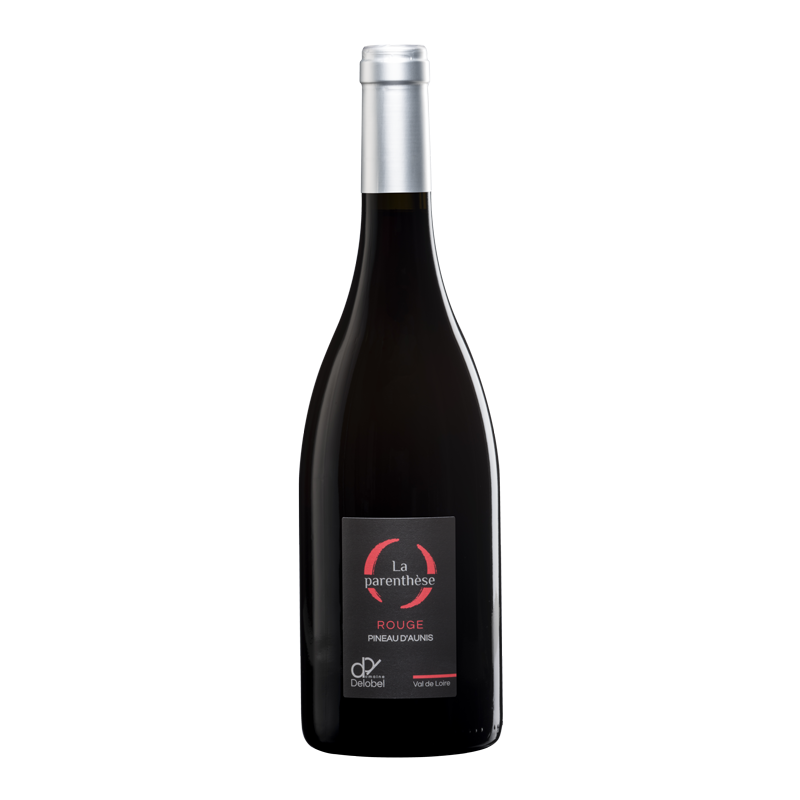 Photographie d'une bouteille de vin blanc la parenthese pineau d aunis bio rouge 75 cl
