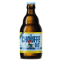 Photographie d'une bouteille de bière la chouffe sans alcool 33cl