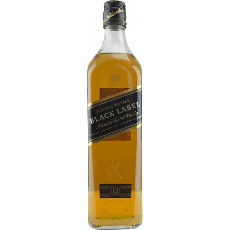 Photographie d'une bouteille de Whisky Johnnie Walker Black Label 12 ans