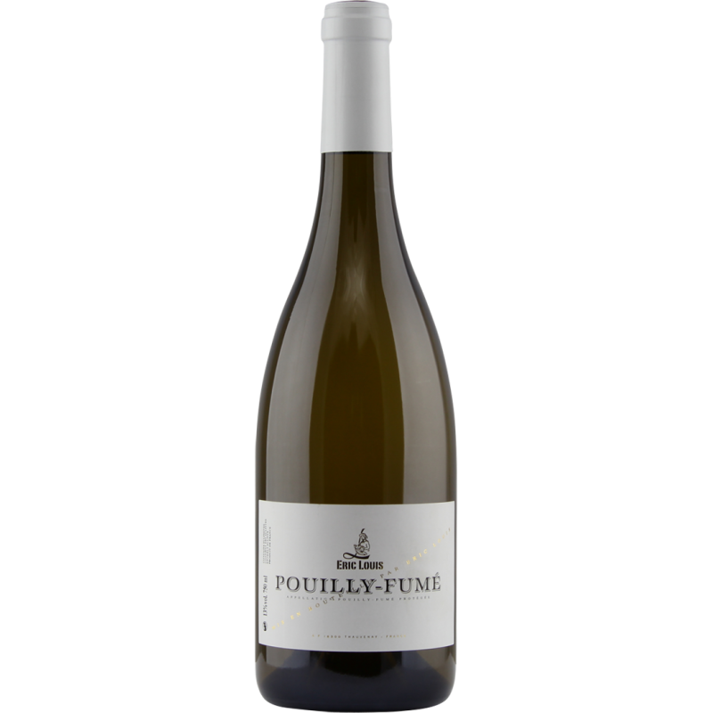 Photographie d'une bouteille de vin blanc Eric Louis Pouilly Fumé AOP Blanc 75 cl