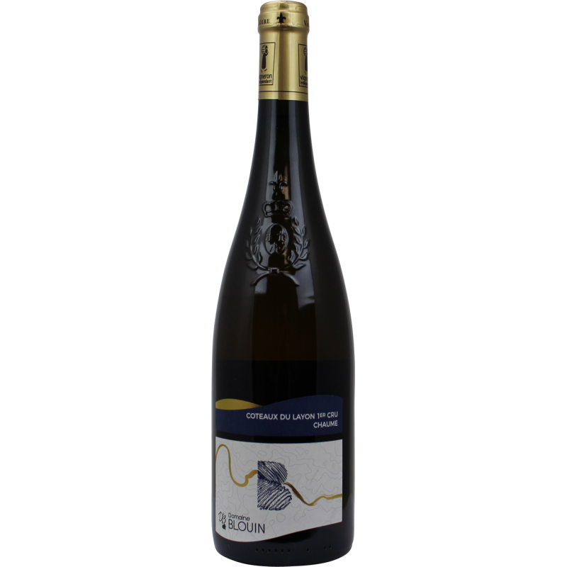 Photographie d'une bouteille de vin blanc Domaine Blouin Chaume 1er Cru Coteaux du Layon AOC Blanc 75 cl