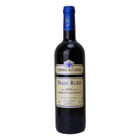 Photographie d'une bouteille de vin rouge Franc Rubis IGP Rouge 75 cl
