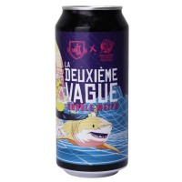 Photographie d'une bouteille de bière La Deuxième Vague Double Neipa 44 cl