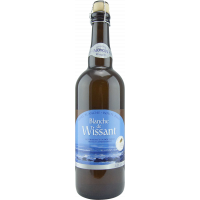 Photographie d'une bouteille de bière Blanche de Wissant 75cl