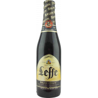 Photographie d'une bouteille de bière LEFFE BRUNE