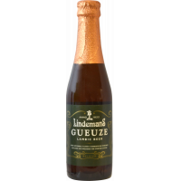 Photographie d'une bouteille de bière Lindemans Gueuze 25cl
