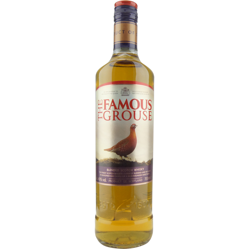 Photographie d'une bouteille de WHISKY THE FAMOUS GROUSE BLENDED