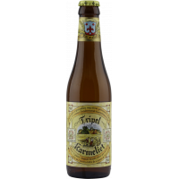 Photographie d'une bouteille de bière karmeliet tripel