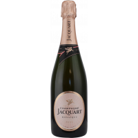 Photographie d'une bouteille de champagne jacquart rose mosaique 75 cl