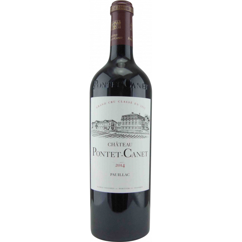 Photographie d'une bouteille de vin rouge CHATEAU PONTET CANET