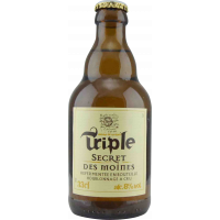 Photographie d'une bouteille de bière Triple Secret des Moines 33cl