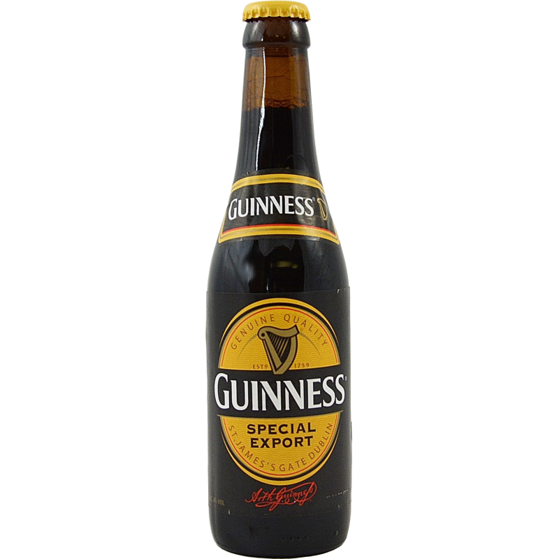Photographie d'une bouteille de bière Guinness 33 cl