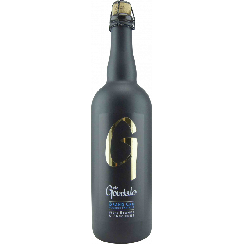 Photographie d'une bouteille de bière G de Goudale Grand Cru 75cl