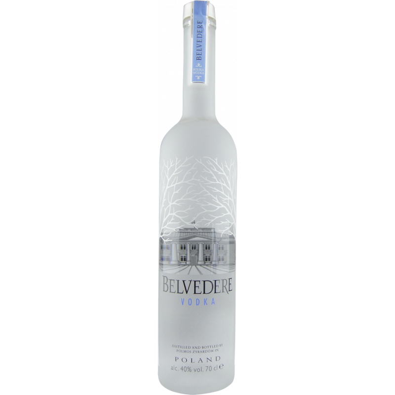 Photographie d'une bouteille de Vodka Belvédère
