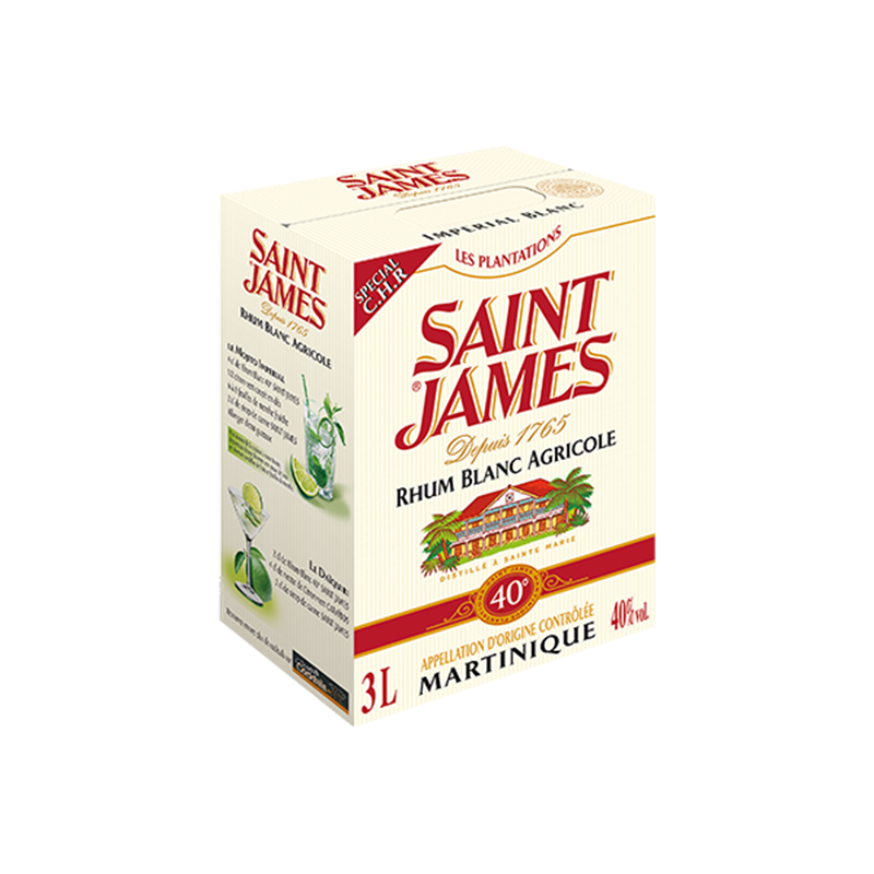 Photographie d'une bouteille de RHUM SAINT JAMES IMPERIAL BLANC