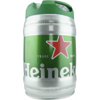 Photographie d'un fût de bière Heineken 5L