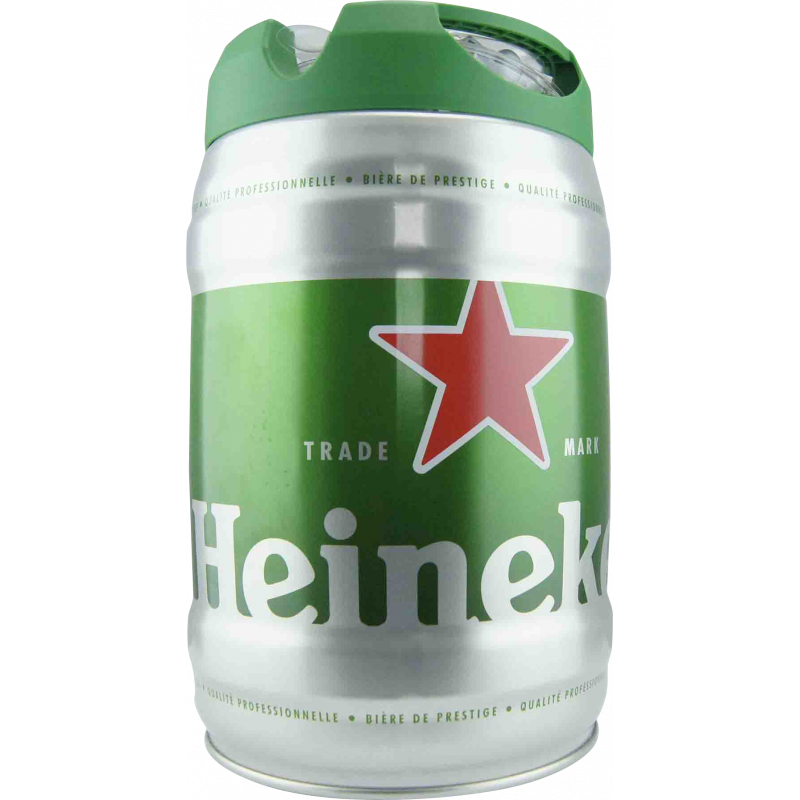 Photographie d'un fût de bière Heineken 5L