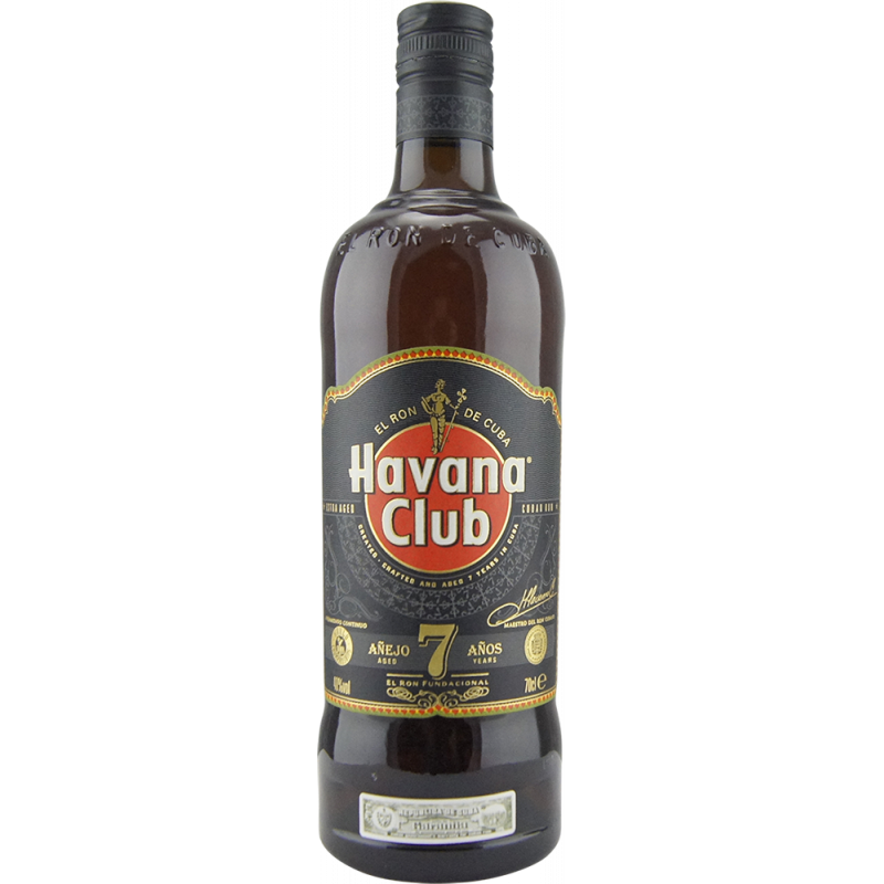 Photographie d'une bouteille de Rhum Havana Club 7 ans