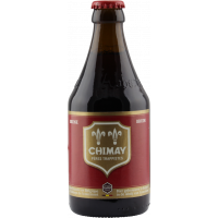 Photographie d'une bouteille de bière Chimay Rouge 33cl