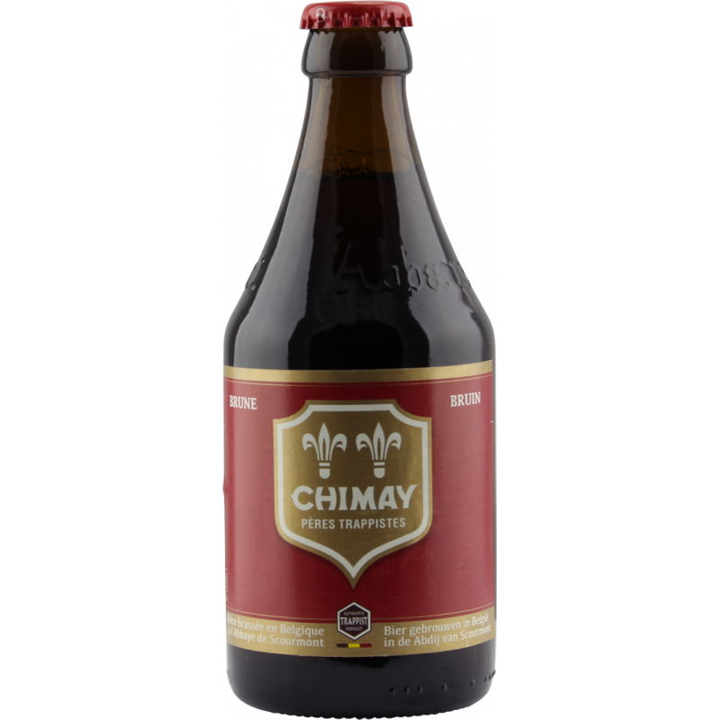 Photographie d'une bouteille de bière Chimay Rouge 33cl