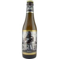 Photographie d'une bouteille de bière cornet