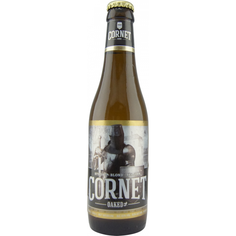 Photographie d'une bouteille de bière cornet