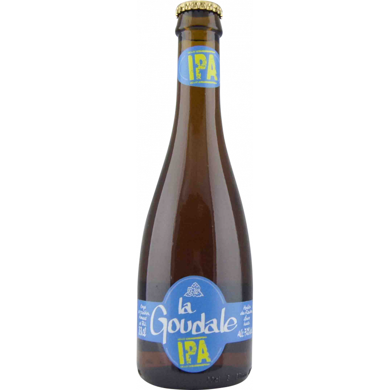 Photographie d'une bouteille de bière La Goudale IPA 33cl