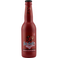 Photographie d'une bouteille de bière Belzebuth Rouge 33cl