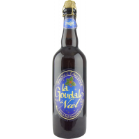 Photographie d'une bouteille de bière La Goudale de Noël 75 cl