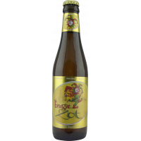 Photographie d'une bouteille de bière Brugse Zot Blonde 33cl