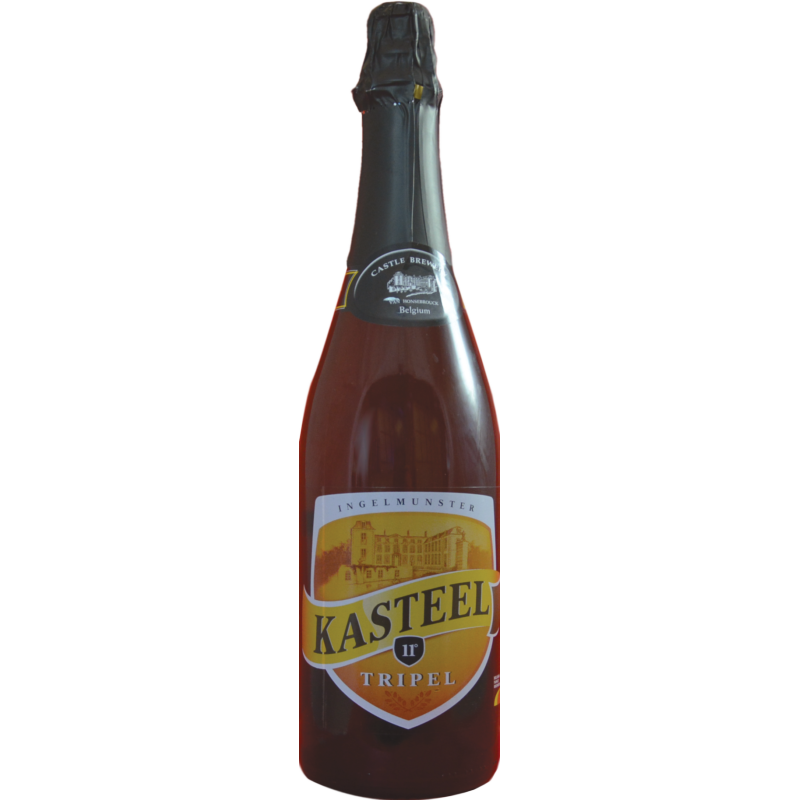 Photographie d'une bouteille de bière Kasteel Tripel 75cl