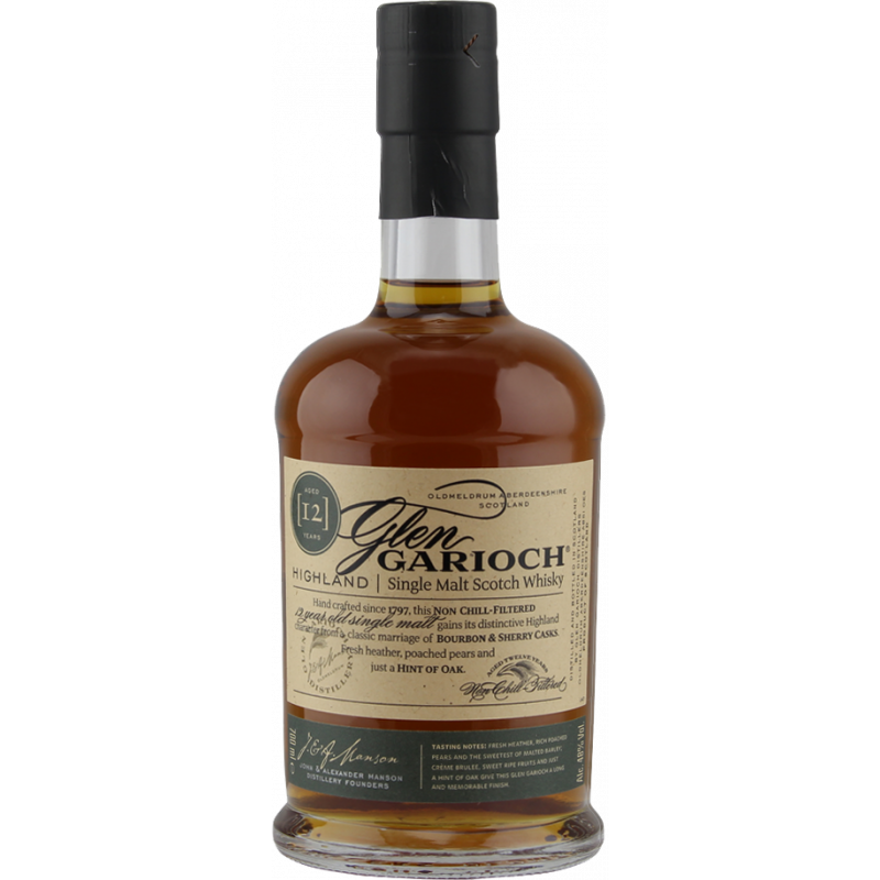 Photographie d'une bouteille de Whisky Glen Garioch 12 ans