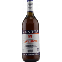 Photographie d'une bouteille de Pastis Lavandou